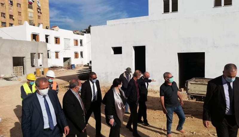بن فريحة تتفقد إنجاز مشروع مركز التكوين المهني ببئر مراد رايس