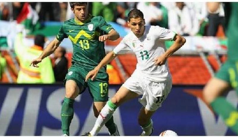 نهاية الشوط الأول لمباراة الجزائر و سلوفينيا 0-0