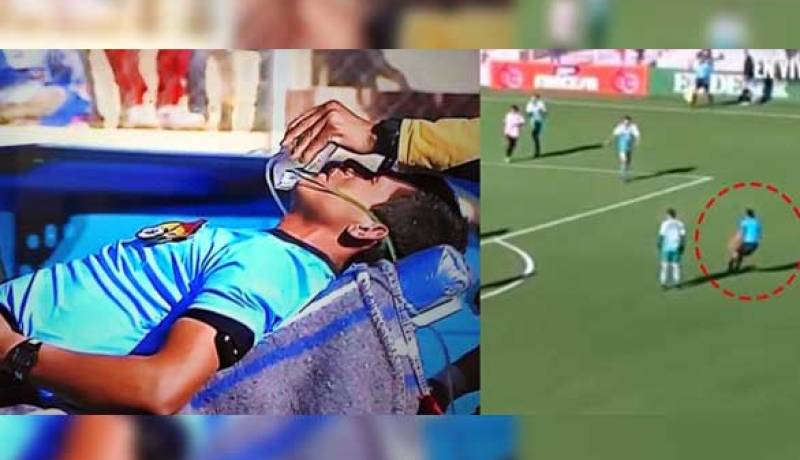 بالفيديو.. وفاة حكم أثناء مباراة كرة قدم