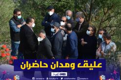 عليق ومدان حاضران في جنازة حناشي