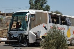 حادث مرور جراء اصطدام بين حافلة وشاحنة ذات صهريج  ببسكرة