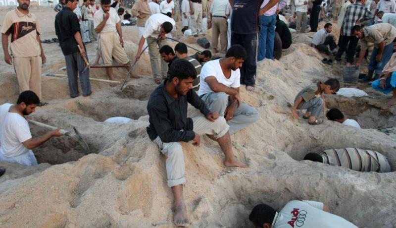 داعش يرتكب مجزرة داخل مقبرة في بغداد