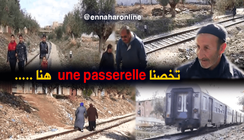 بالفيديو..السكة الحديدية تهدد سكان حي بركة بعين تيموشنت