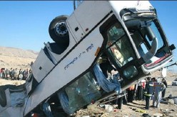 مقتل 16 شخصا إثر حادث  انقلاب حافلة  في إيران