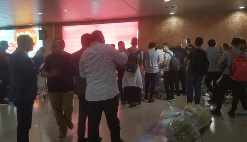 بالصور ..وصول بعثة الأهلي المصري إستعدادا لمواجهة سطيف