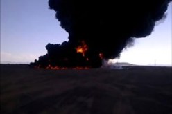 تفجير جديد لأنبوب النفط بمحافظة مأرب شمال شرق اليمن