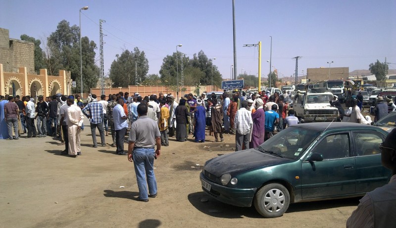 بالصور احتجاجات بسبب أزمة الوقود بتمنراست