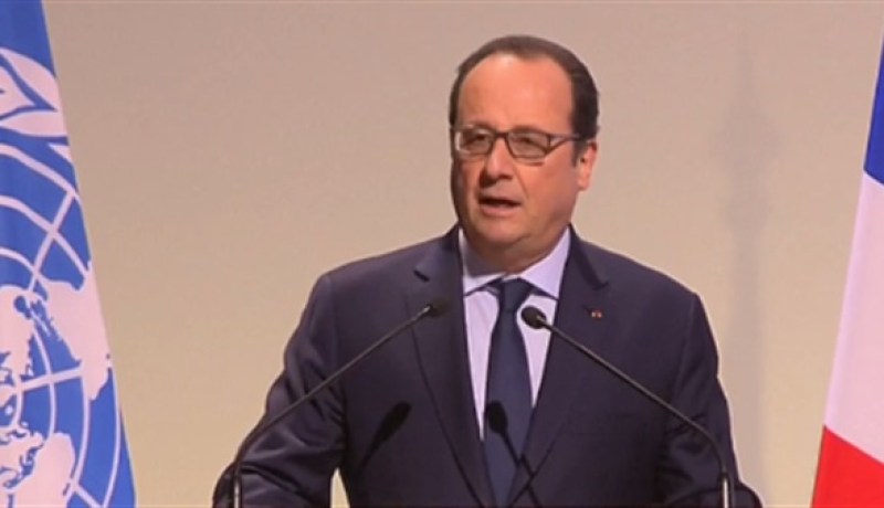 هولند يؤكد أن الإحتباس الحراري خطر كبير يواجه العالم بأكمله