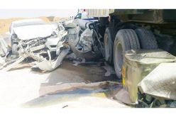 قتيل وجريحان في اصطدام شاحنتين بـ3 سيارات  بومرداس