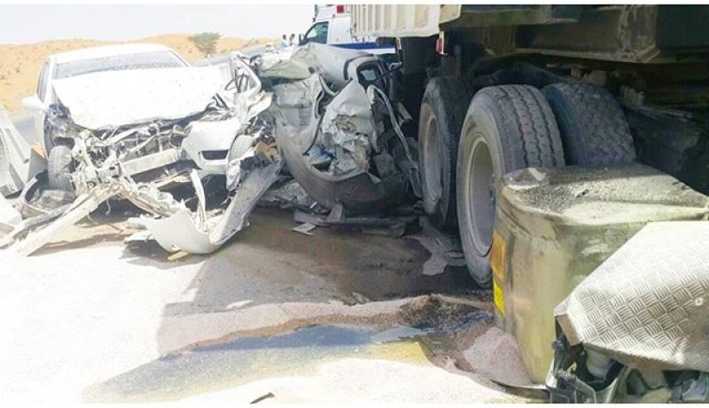 قتيل وجريحان في اصطدام شاحنتين بـ3 سيارات  بومرداس