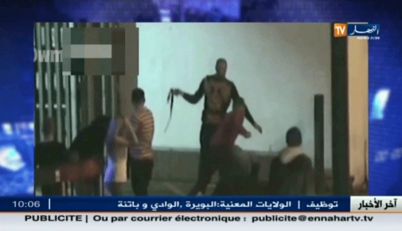 فيديو اعتداء فتاة بريطانية على جزائري
