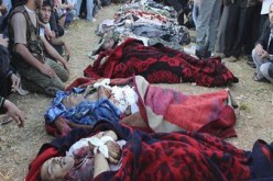 عشرات القتلى والجرحى نتيجة قصف جوي على مدينة إعزاز بريف حلب   ‎