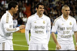 الريال يظهر الدعم لأبيدال ومومبا قبل مباراة ملقة