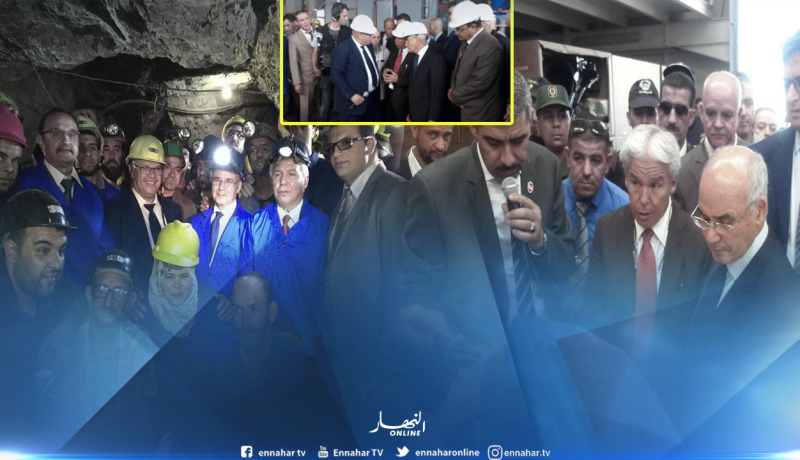 بالصور…يوسفي يتفقد منجم لإستخراج الزنك في سطيف
