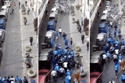 بالفيديو.. هذا ما يحدث عندما تتواجه جماهير “نابولي” مع جماهير “اليوفي” !!