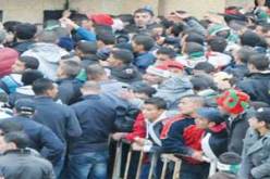 62 جريحا في تدافع خطير امام ملعب مصطفى تشاكر