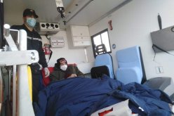 نقل الشاب أمين بوهالي إلى المطار عبر مروحية ليوجه إلى العلاج في ألمانيا