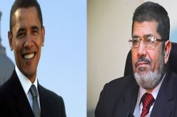 أوباما يهنئ مرسي على فوزه برئاسة مصر