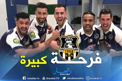 فرحة هيستيرية للاعبي الوفاق بعد التأهل للمربع الذهبي