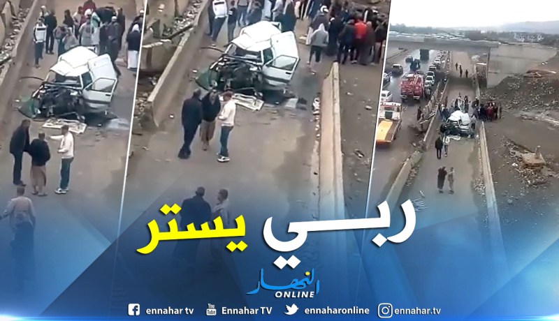 بالفيديو.. حادث مرور خطير في الكاليتوس بالعاصمة