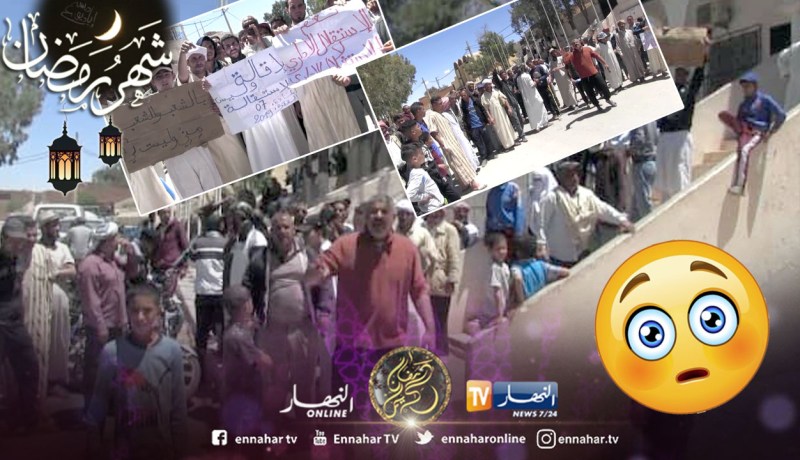 بالصور.. محتجّون يغلقون مقر بلدية مسعد للمطالبة برحيل المير وأعضاء المجلس البلدي في الجلفة