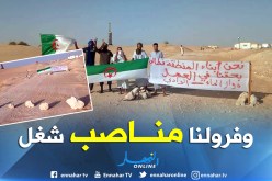 بالصور..شباب يطالبون بتوفير مناصب شغل بالشركات البترولية في الوادي