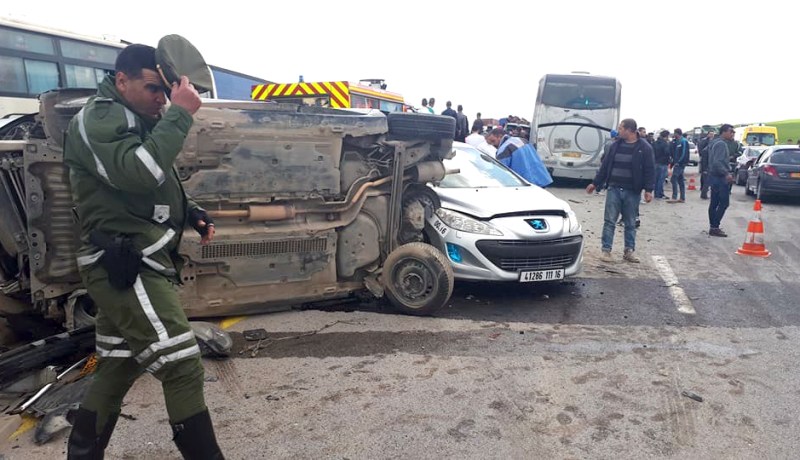 إصابة سبعة أشخاص في حادثي مرور بتبسة