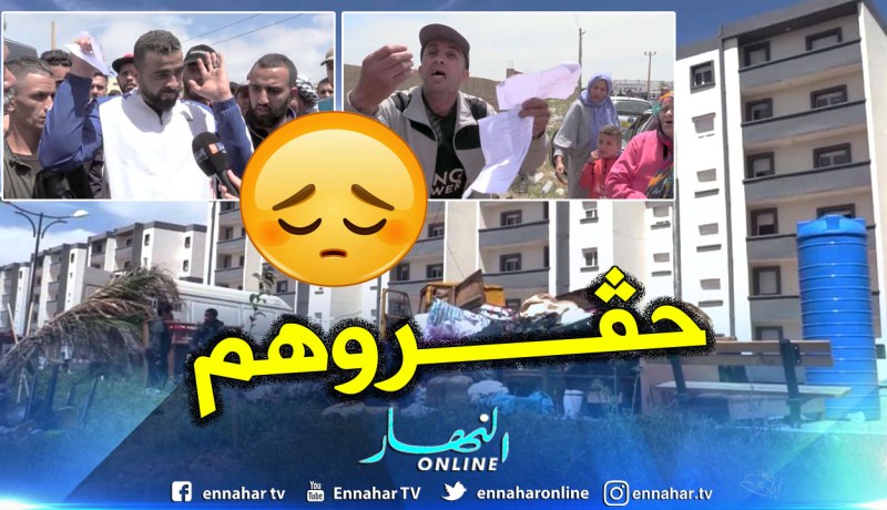 بالفيديو والصور.. غرباء يرحلون مكان منكوبي مركز الايواء المحترق بوهران