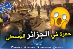 بالفيديو والصور.. إنهيار الطريق بشارع حماني أرزقي في الجزائر العاصمة