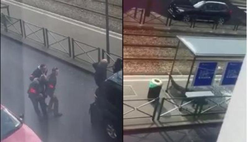 بالفيديو.. الشرطة تمكنت من تحرير الرهينتين وإصابة الإرهابي المشتبه به في بلجيكا