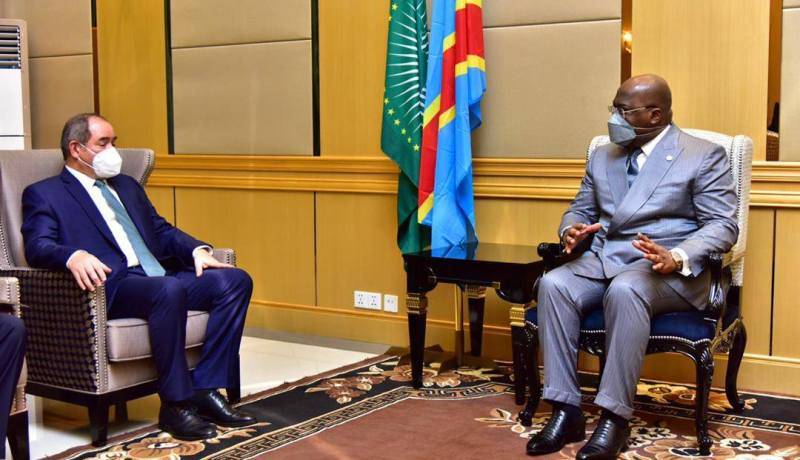 بوقادوم يلتقي مع رئيس جمهورية الكونغو وهذا ما دار بينهما