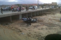 قتيلان و أربع جرحى في سقوط سيارة بالسواقي  في المدية