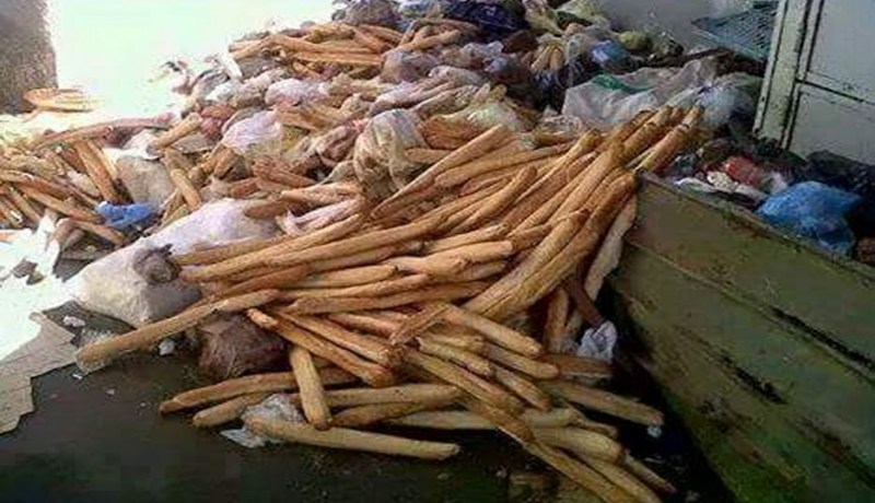 22 مليون خبزة يوميا مصيرها المزابل