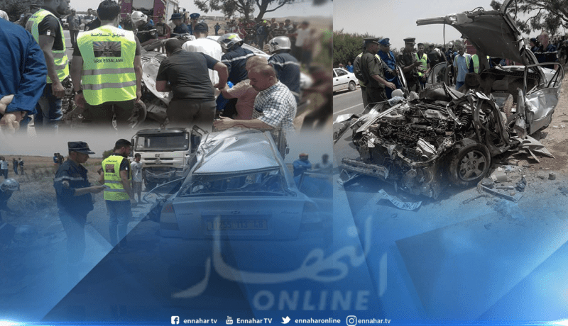 قتيلان وجريح في اصطدام سيارتين بشاحنة في غليزان