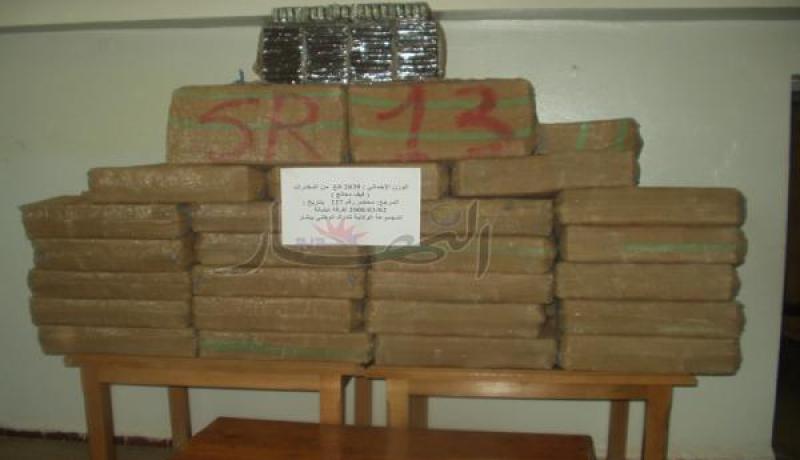 حجز 20 قنطارا من الكيف المعالج ببلدية القصدير الحدودية بولاية النعامة