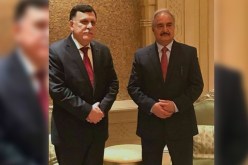 إجتماع بين خليفة حفتر والسراج في أبوظبي