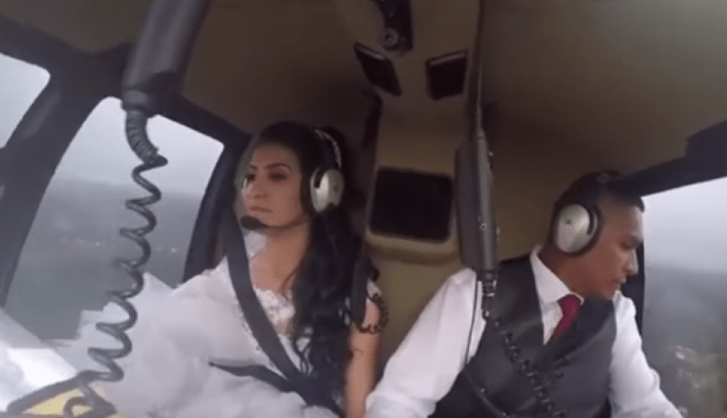 بالفيديو.. مأساة جوية لعروس برازيلية!