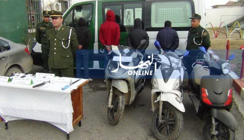 تيارت: الدرك يفكك شبكة مختصة في سرقة المركبات والدراجات النارية