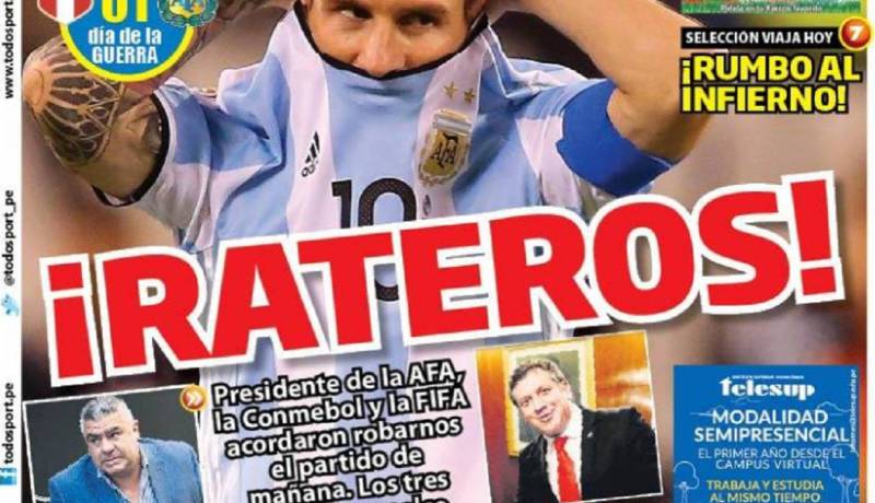 البيرو تتهم الفيفا و إتحاد أمريكا الجنوبية بترتيب مباراة “الأرجنتين”