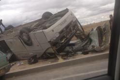 قتيل و12 جريحا في انقلاب حافلة ببوغزول في المدية