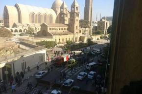 بالفيديو..لحظات قبيل وقوع تفجير كنسية البطريسية