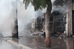 نشوب حريق ضخم وسط العاصمة تونس