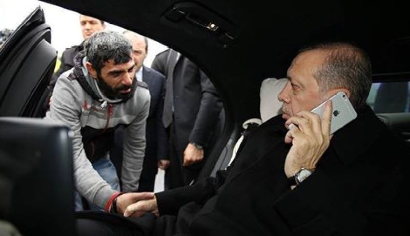 أردوغان ينقذ مواطن من الإنتحار