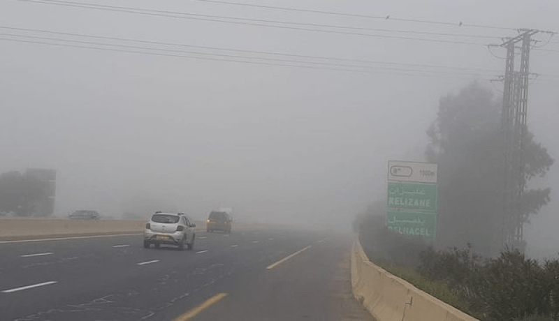 ضباب كثيف على هذه الطرق السيارة