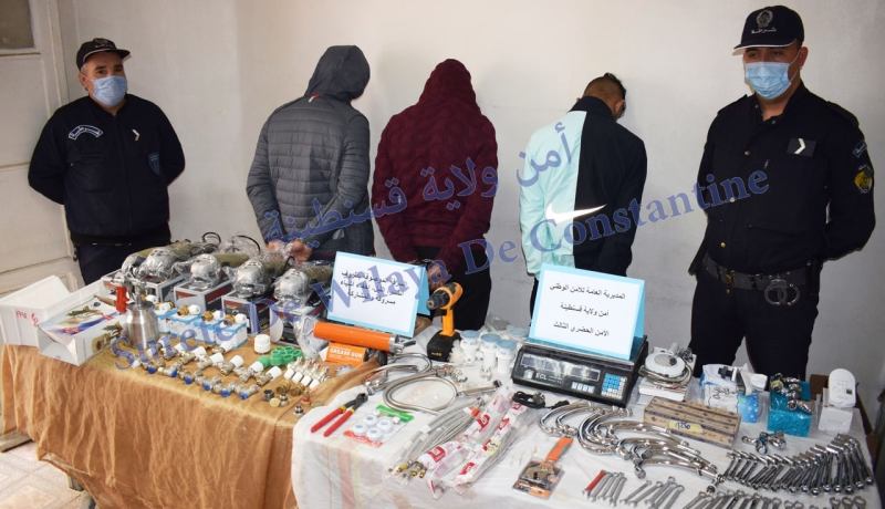 قسنطينة: فك لغز جريمة سرقة مع إيقاف المشاركين فيها واسترجاع كل المسروقات