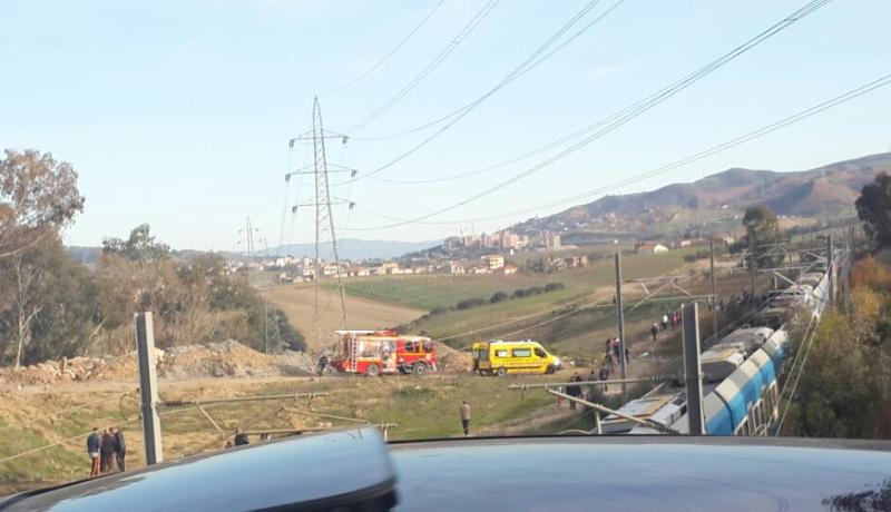 بالصور قطار يدهس شاب في تيجلابين ببومرداس