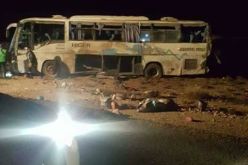 فيديو حادث انقلاب حافلة لنقل المسافرين في المسيلة