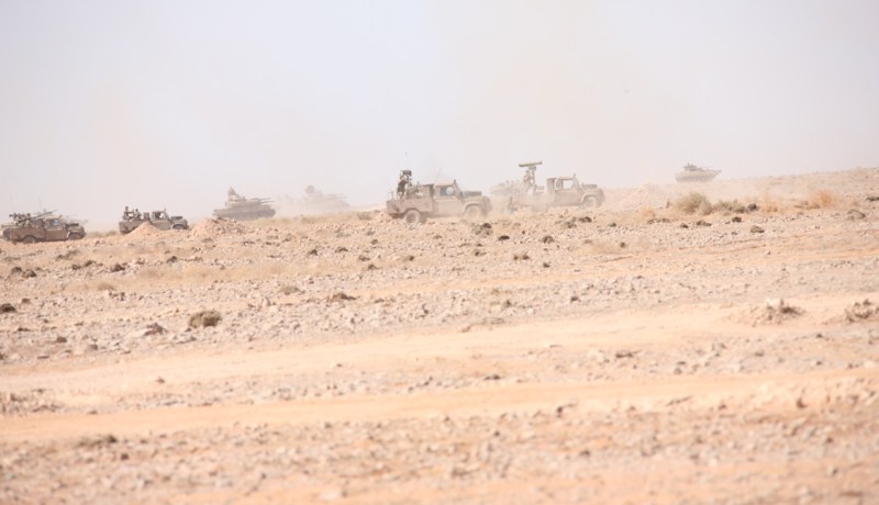 الجيش ينفذ تمرينا بالذخيرة الحية على الحدود الجنوبية الغربية للوطن‎