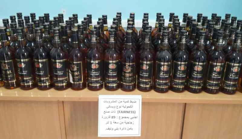 بشار.. توقيف مشتبه فيه وحجز كمية معتبرة من “ويسكي” أجنبي