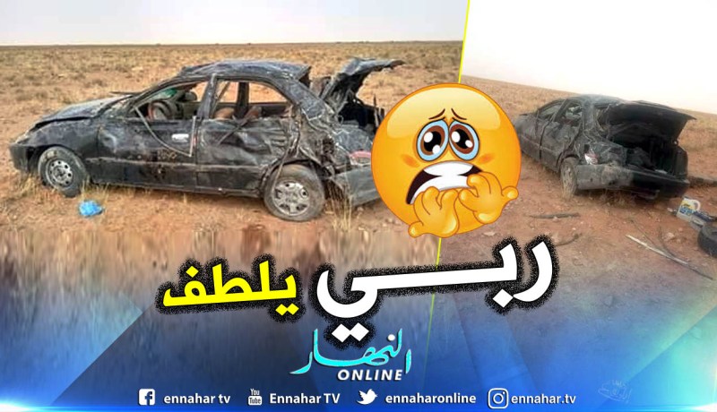 النعامة : قتيل و3 جرحى في إنحراف و إنقلاب سيارة بالنعامة